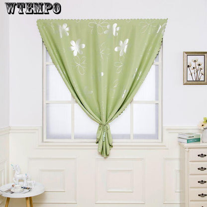 Modern Punch-free Velcro Small Curtain High Blackout Curtain Finished Children's Room Window Curtain