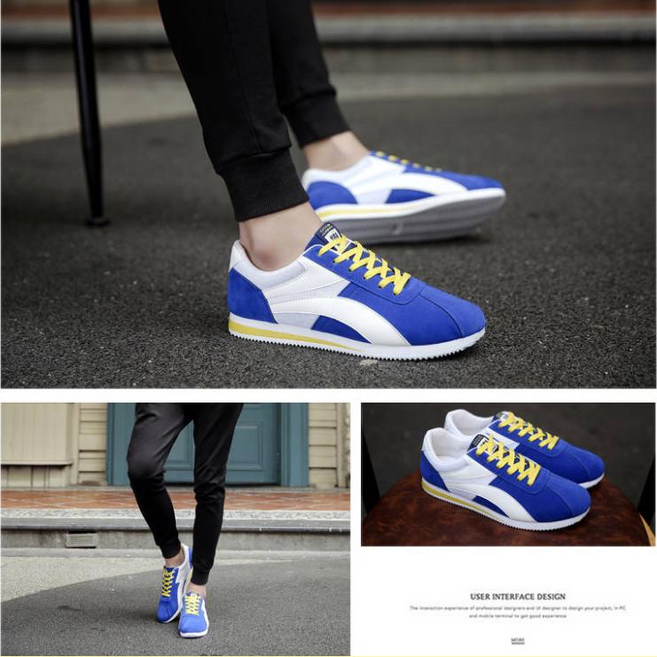 PU Leather White Shoes Korean-style Men Shoes Breathable Students Shoes Couples Sports Footwear
