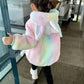 Girls Windproof Jacket Girls Thick Warm Hooded Winter Jacket
