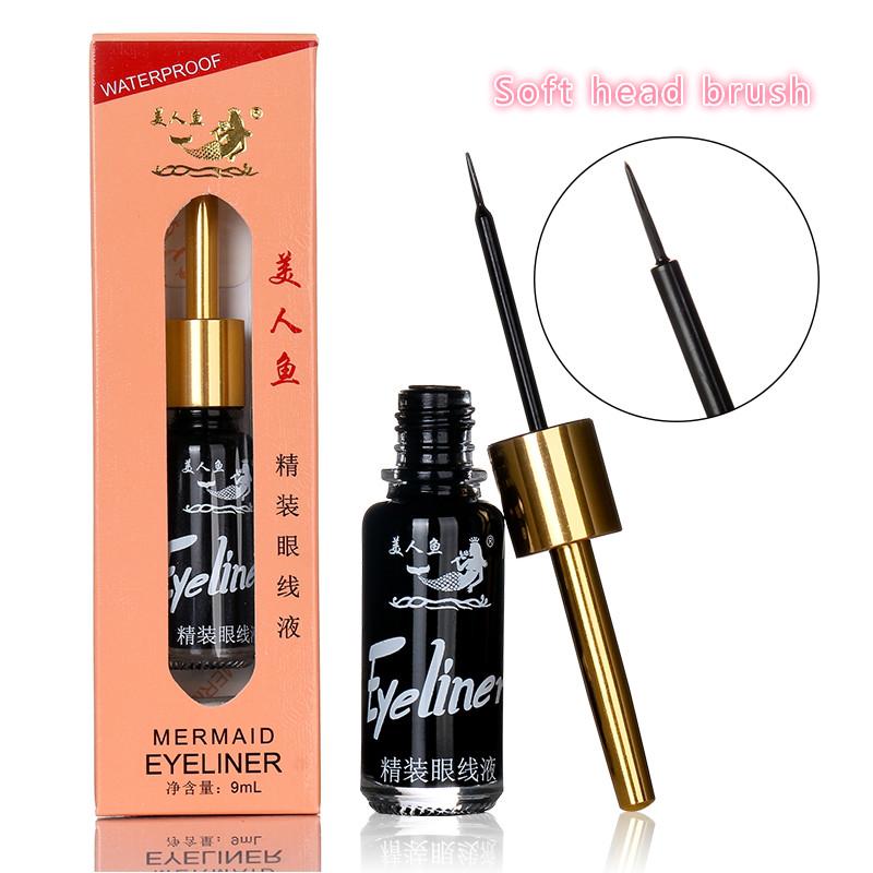 Eyeliner beauty Non-staining Quick-drying Waterproof Non-makeup Soft-head Hard-head Eyeliner 9ml