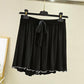 Loose Home Shorts Women's Solid Color Large Size Pants Outer Wear Casual Pants Ice Silk Summer Five-point Pants