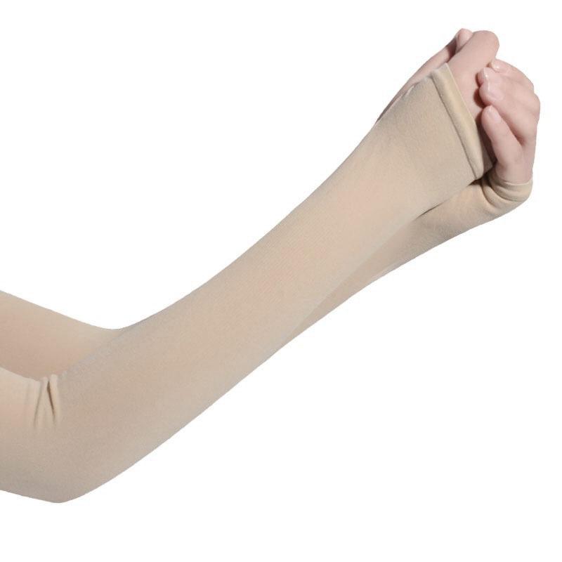 3 Pairs Women Long Gloves Ice Silk Sunscreen Arm Sleeves Sun UV Protection Arm Warmer Half Finger Sleeves