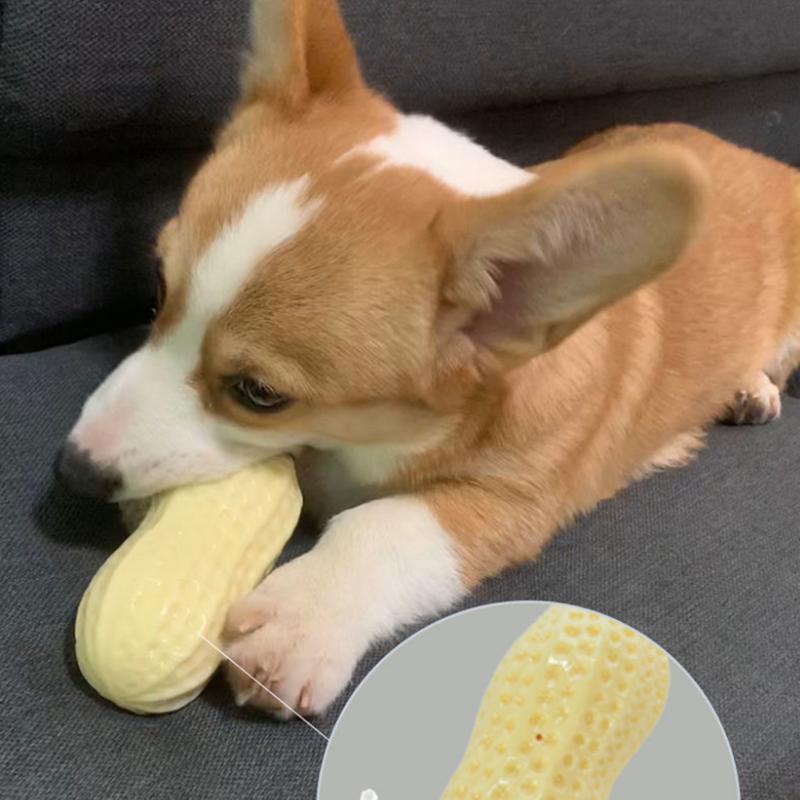 Dog Toys Bite Resistant Molar Teeth Cleaning Vocal Peanuts Medium-sized Dogs Anti-boring Artifacts for Large Dogs Funny Dog Balls Chewing Toys