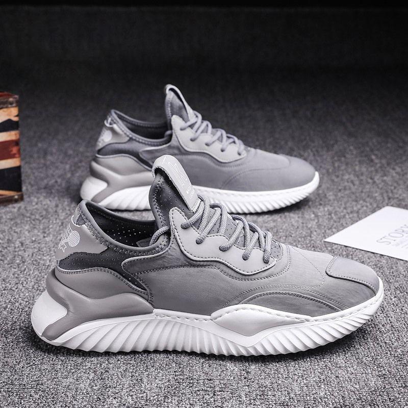 2021 Spring Summer Men's Breathable Sports Shoes All-match Sports Leisure Mesh Panel Shoes Men's Running Shoes