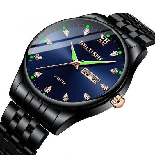 Men's Business Watch Quartz Luxury Simple Pointer Scrub Dial Male Atmosphere Calendar WristWatch