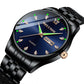 Luxury Fashion Mens Minimalist Watches Stainless Steel Watch Men Business Casual Quartz clock