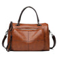 Women's Soft Leather Shoulder Bag Large Capacity Shopping Handbag Hit Color Wild Messenger Bag