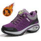 Winter Plus Velvet Hiking Shoes Women's Warm Non-slip Sports Shoes Leather Waterproof Wear-resistant Outdoor Hiking Sports Shoes