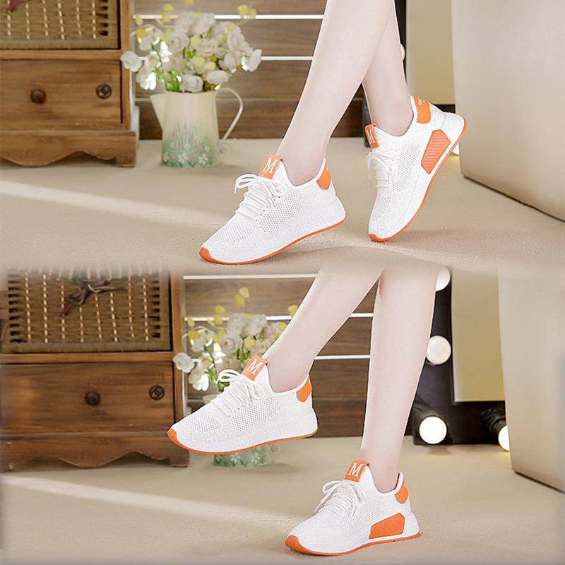Lightweight Flying Woven Clearance Sneakers Korean All-match Women's Shoes Flat Casual Shoes Spring and Autumn Fashion Student Net Shoes