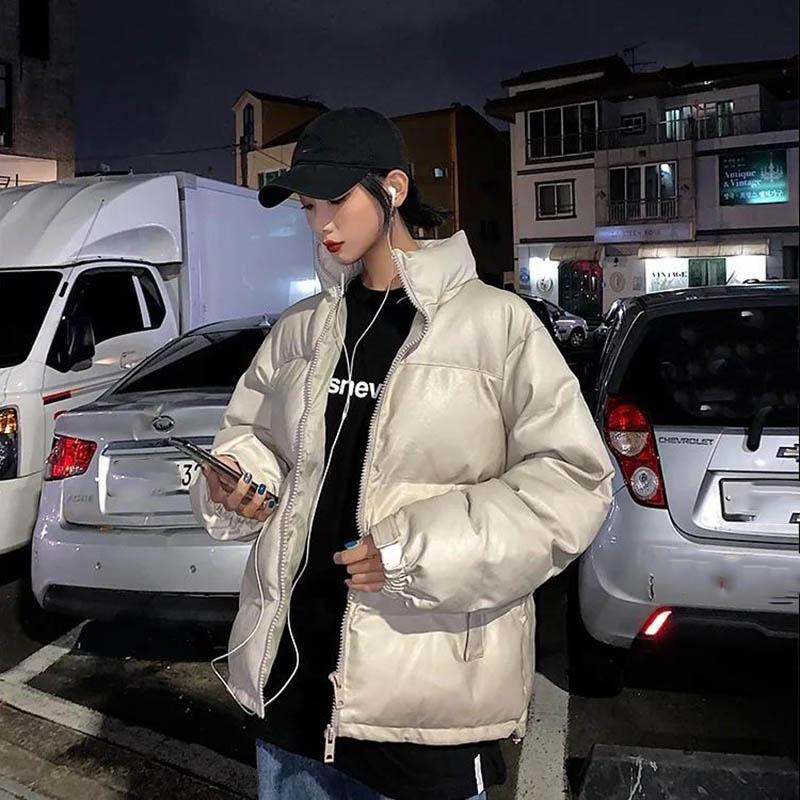 Loose Warm Cotton Coat Autumn and Winter Style Korean Students All-match Down Cotton Cotton Coat Jacket Women