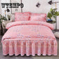 Bed Skirt Four Sets Bedding Princess Sanding Bed Skirt Bed Cover Three Sets