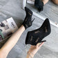 Ladies Zip High Heels Boots Women Pointed Toe Glittering Party Wedding Ankle Martin Boots Shoes