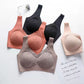 Women's Latex Seamless Beauty Back Underwear No Steel Ring Lace Sexy Bra Anti-sagging Sports Vest Type Fitness Sports Bra Yoga Push Up Bra Top