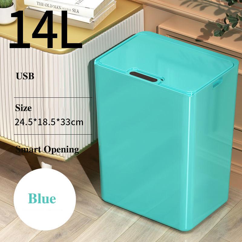 Smart Sensor Trash Can Household Automatic Lid Opening Bedroom Living Room Toilet Bathroom Large Capacity Without Bending Over and Deodorizing