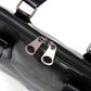 Business Briefcase Men Black Striped PU Leather Handbag Shoulder Diagonal Computer Bag