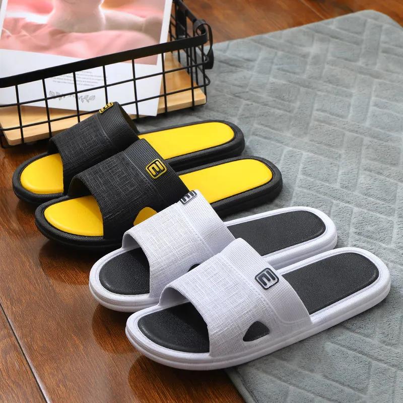 Men's Plus Size Slippers Summer Outdoor Thick Bottom Beach Slippers Home Bathroom Non-slip Slippers