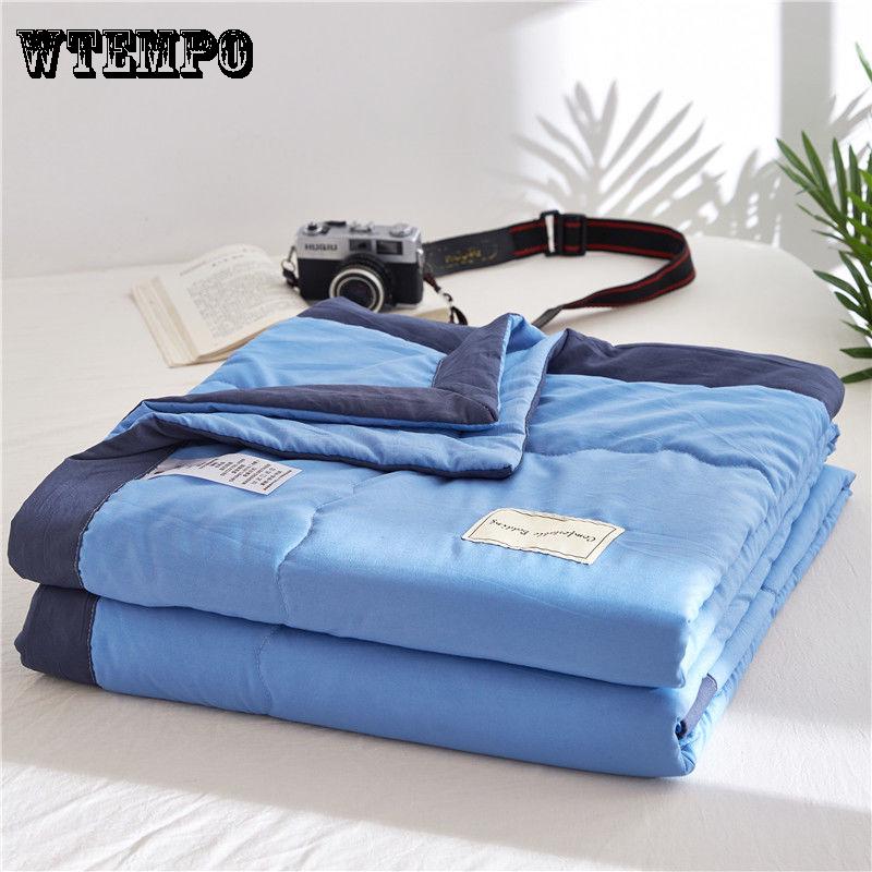 WTEMPO Comfortable Cotton Summer Is Cooled By Air Conditioner and Summer Printed Thin Quilt