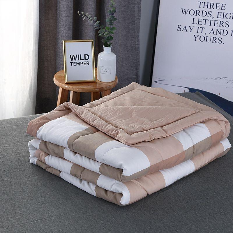 Skin Friendly Water Washed Cotton Thin Air Conditioner Quilt In Summer Single Double Child Student Summer Cool Quilt Core