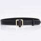 Women Girl Fashion Black PU Leather Belt High Quality Dress Jeans Belts