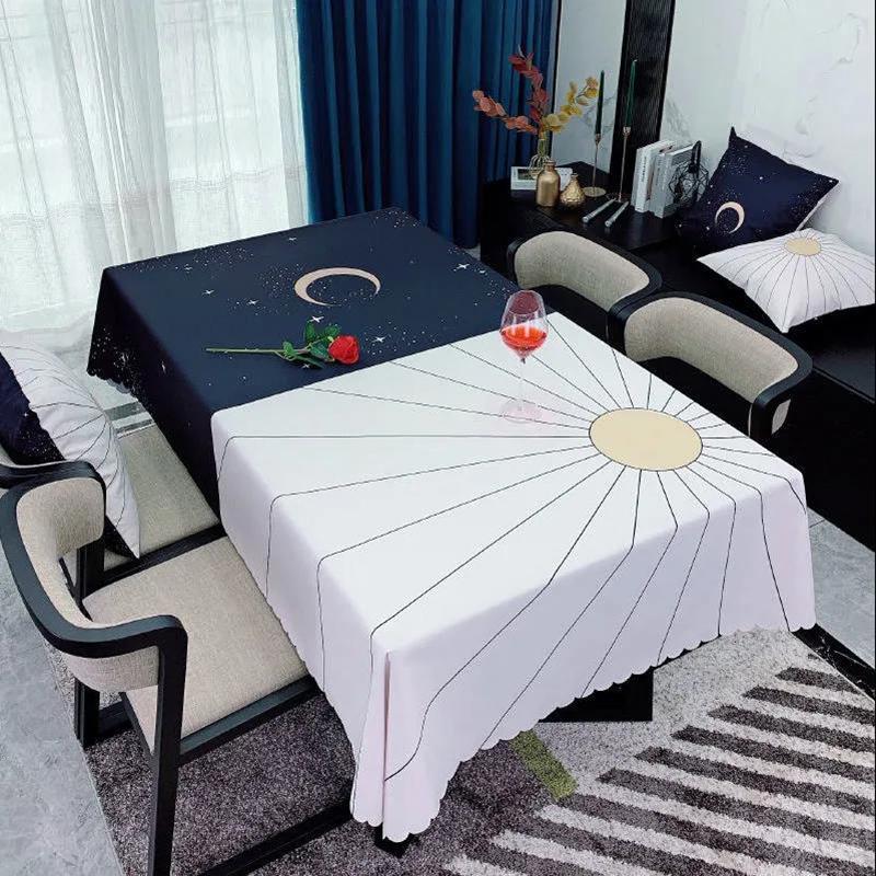 Modern Minimalist Tablecloth Kitchen Decoration Dining Table Cover Waterproof and Oil-proof Tablecloth