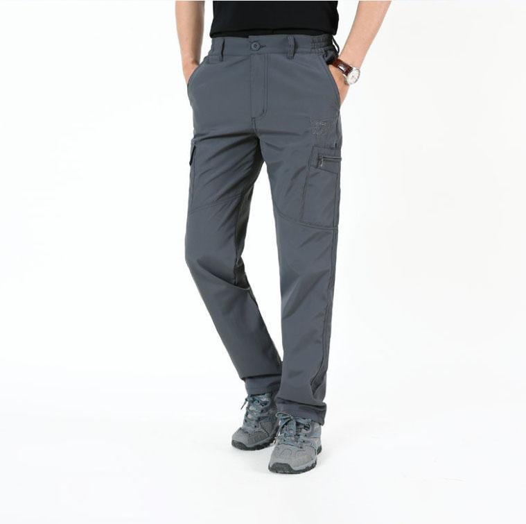 Autumn Thickened Mountaineering Stretch Quick-drying Pants Waterproof Large Size Outdoor Sports Pants Multi-pocket Casual Overalls