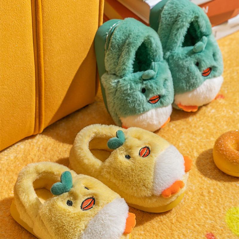 Children's Cotton Shoes Winter Baby Bags Indoor Cute Thick Soft-soled Cotton Shoes Plush Slippers