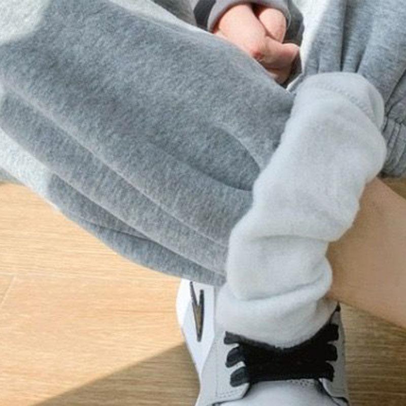 Pure Color Plus Velvet Trousers Wild Loose-fitting Harem Pants Thickened Women's Casual Trousers Trendy Slim and Fashionable