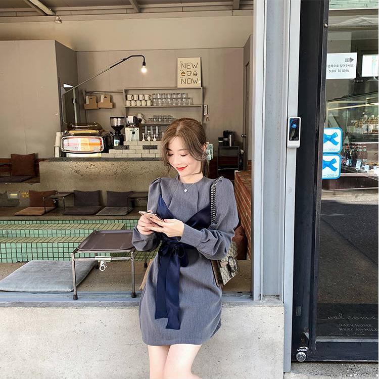 Womens Summer Long Sleeves Midi T-Shirt Dress O-Neck Casual Loose Pullover Tunic Tops A-line Dress