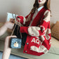 Autumn and Winter Casual Loose Sweater Ins Style Knitted Cardigan Top Fashion Simple Female Jacket