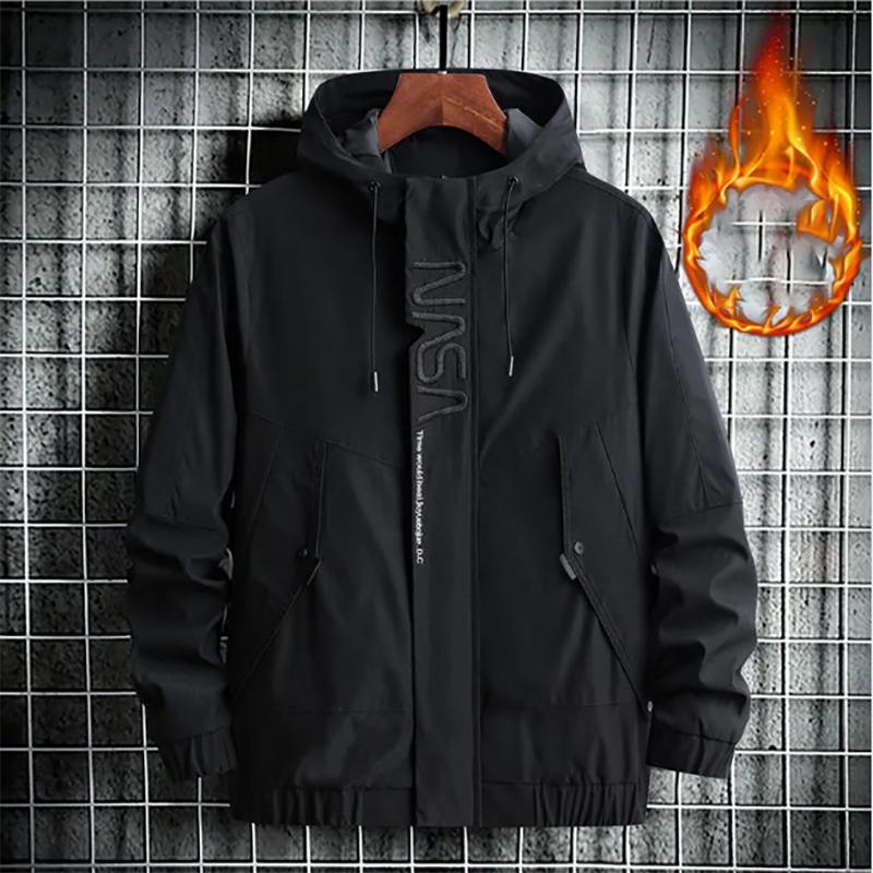 Fleece Men's Jacket Autumn and Winter Men's Tooling Jacket Jacket Thickening Casual Men's Jacket