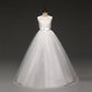 Little Flower Girl Princess Dress Girls Fluffy Yarn Host Piano Performance Clothing Children's Wedding Birthday Evening Dress