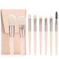 8 Piece Portable Soft Makeup Brush Set, Eye Shadow Foundation Powder Eyelash Lips Concealer Blush Makeup Brush Set