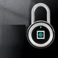 Fingerprint Padlock Intelligent Small Lock Dormitory Cabinet Lock Password Fingerprint Anti Theft Lock Warehouse Gym Fingerprint Padlock