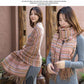 Women's Winter Long Warm Warm Fringed Plaid Dual-use Shawl Wild Collar Loose Shawl Comfortable Warm Fabric Soft