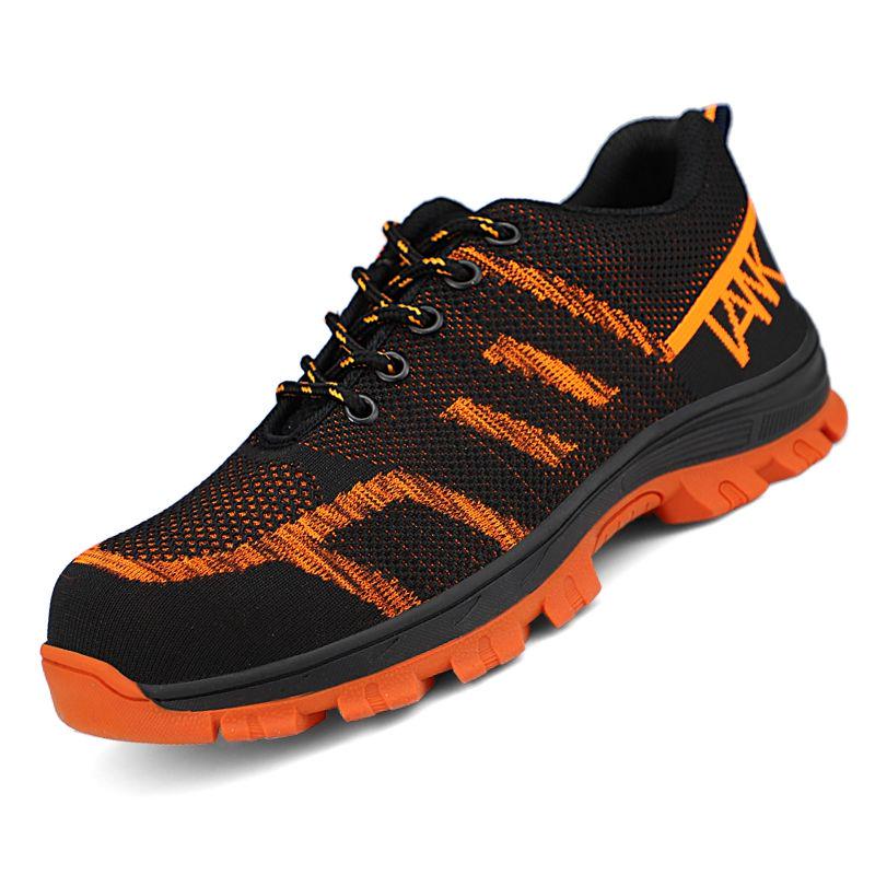 Men's Sports Shoes Safety Shoes Good Anti-smashing Anti-stab Wear-resistant Flat Shoes Casual All-match Sports Shoes