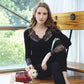 Qiuyi Long Trousers Women Thin Suit Self-heating Thermostatic Lace Sexy Body Thermal Underwear