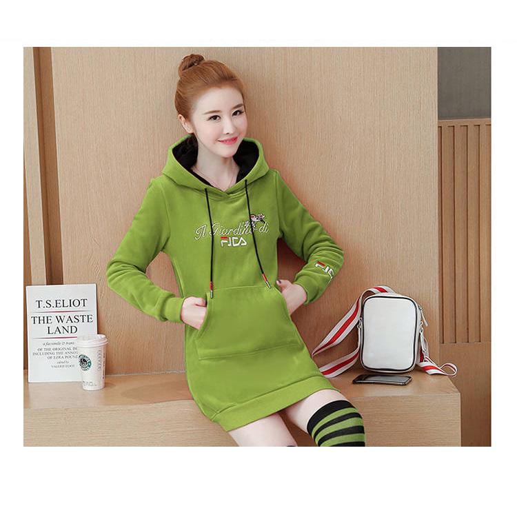 Woman's Loose Sweatshirt Long sleeve Hooded clothes Wild Large size Casual coat keep warm Winter