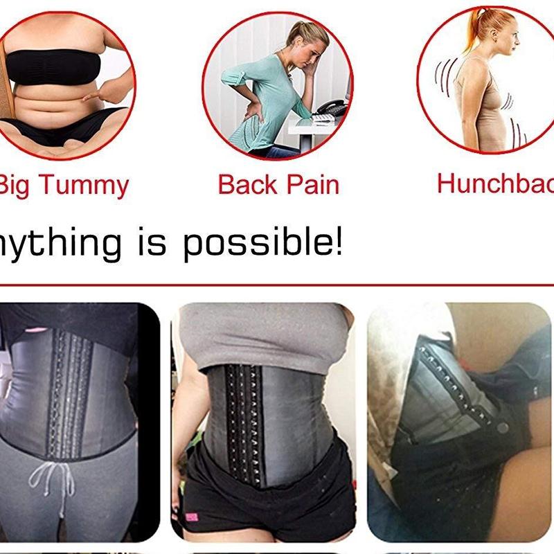 Latex Waist Trainer Rubber Body Shaper Slimming Belt for Women