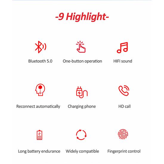 Waterproof 5.0 Earphones Bluetooth Mini HIFI TWS Earbuds Wireless Headphones Noise Reduction Headset