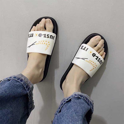 Original slippers outdoor summer personality couple fashion non-slip soft bottom wear deodorant
