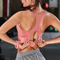 Women's Sports Bra Shockproof Gathering Yoga Vest Adjustable Beauty Back High-intensity Sports Fitness Bra Running Outer Wear Bra Yoga Tank Tops