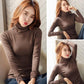 Women sweater wool soft warm Korean knitwear Turtleneck Pullover Sweater Bodycon Basic Thick jumper