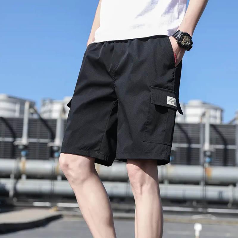 Men's Summer Sports Overalls Shorts Loose Loose All-match Casual Five-point Pants Thin Breathable Sweat-absorbing Sports Shorts