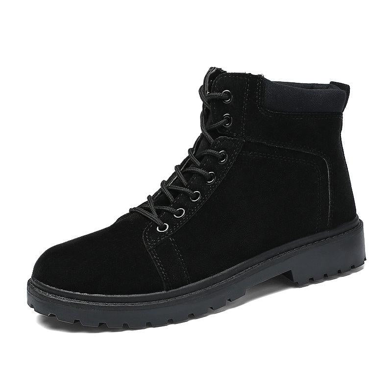 Autumn Early Winter Men's Boots Split Leather Men Ankle Boots Outdoor Men Leather Boots Men Shoes