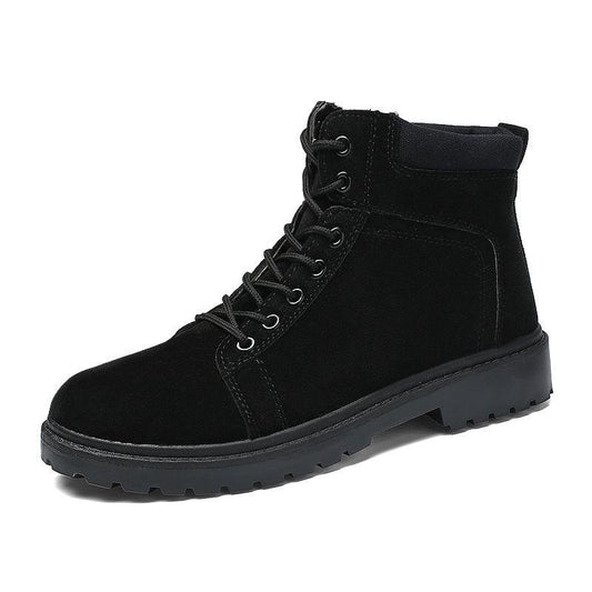 Autumn Early Winter Men's Boots Split Leather Men Ankle Boots Outdoor Men Leather Boots Men Shoes