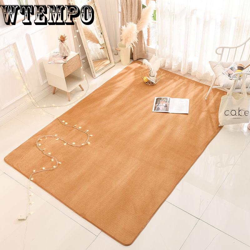 High-end Home Coral Velvet Carpet Bedroom Living Room Non-slip Blanket  Crawling Mat