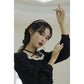 Fairy Party Dress Spring French Retro Small Black Dress Square Collar Lace Long Sleeve Elegant Female Dress
