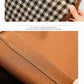 Plus Size Women's Autumn and Winter Look Thin Fake Two-piece Leggings Plus Velvet Thick Fat Sister Plaid Woolen Wide-leg Pants