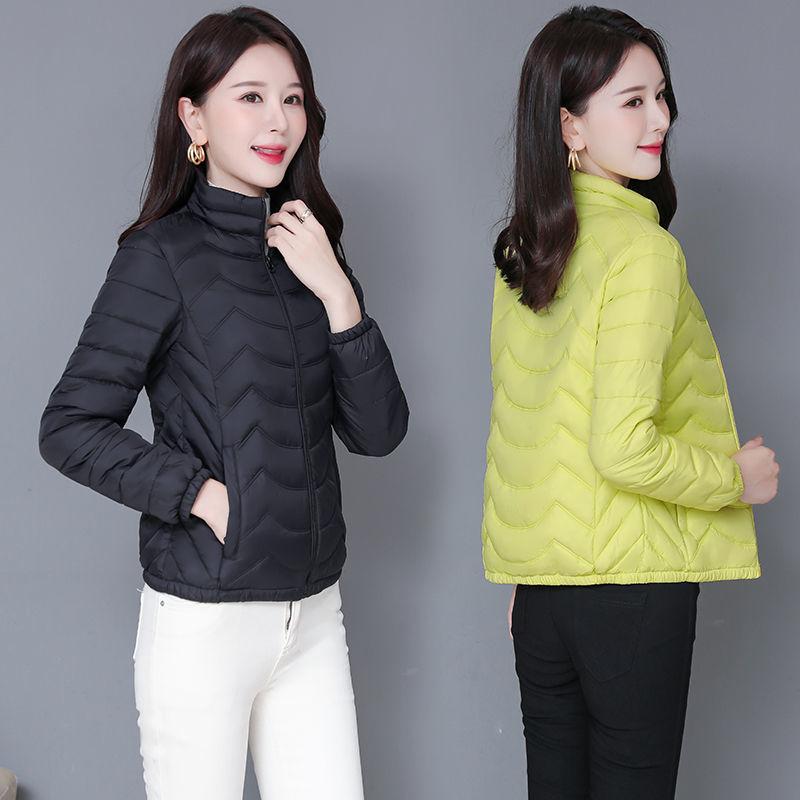 Autumn and Winter Clothing Lightweight Cotton-padded Jacket Women's Short Slim-fit Cotton-padded Jacket Coat Stand Collar Small Padded Jacket