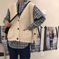 Spring and Autumn Loose Hollow Vest Large Size Sleeveless Solid Color Top Fashion Simple Women's Sweater